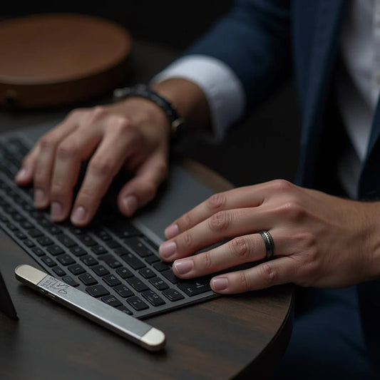 התאמת צמיד לגברים עם חריטה לפי אישיות וסגנון לבוש יומי - verde jewellry | ורדה תכשיטים