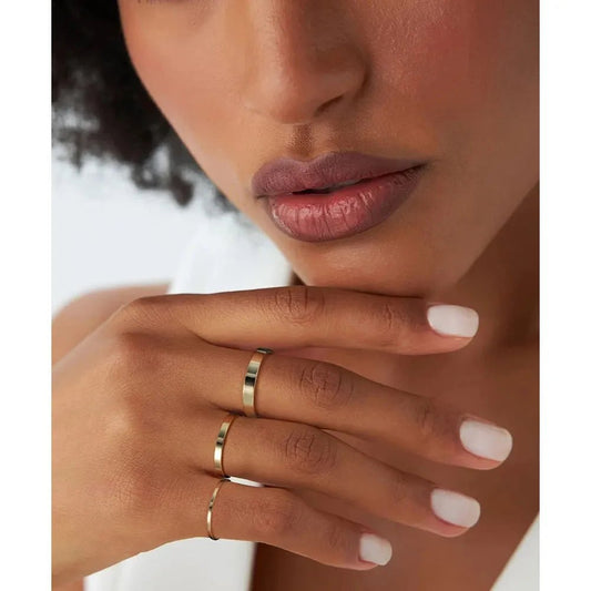 טבעת אניה כסף 925 בציפוי זהב - verde jewellry | ורדה תכשיטים