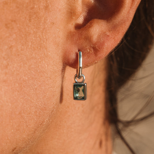 עגילי אלואיז כסף 925 - verde jewellry | ורדה תכשיטים