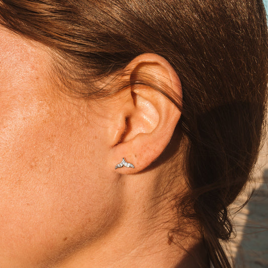 עגילי גל כסף 925 - verde jewellry | ורדה תכשיטים