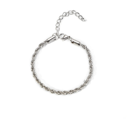 צמיד חבל לגבר 3 מ"מ - verde jewellry | ורדה תכשיטים