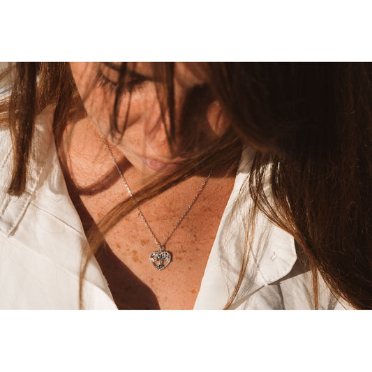 מתנה לבת האהובה שלנו - שרשרת לב עץ החיים כסף 925 - verde jewellry | ורדה תכשיטים