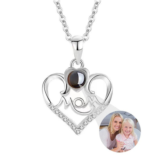 שרשרת לב לאמא עם תמונה מוצפנת - verde jewellry | ורדה תכשיטים