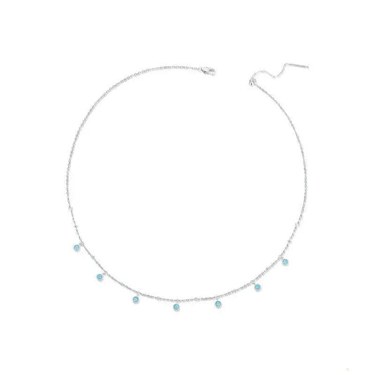 שרשרת ליב טורקיז כסף 925 - verde jewellry | ורדה תכשיטים