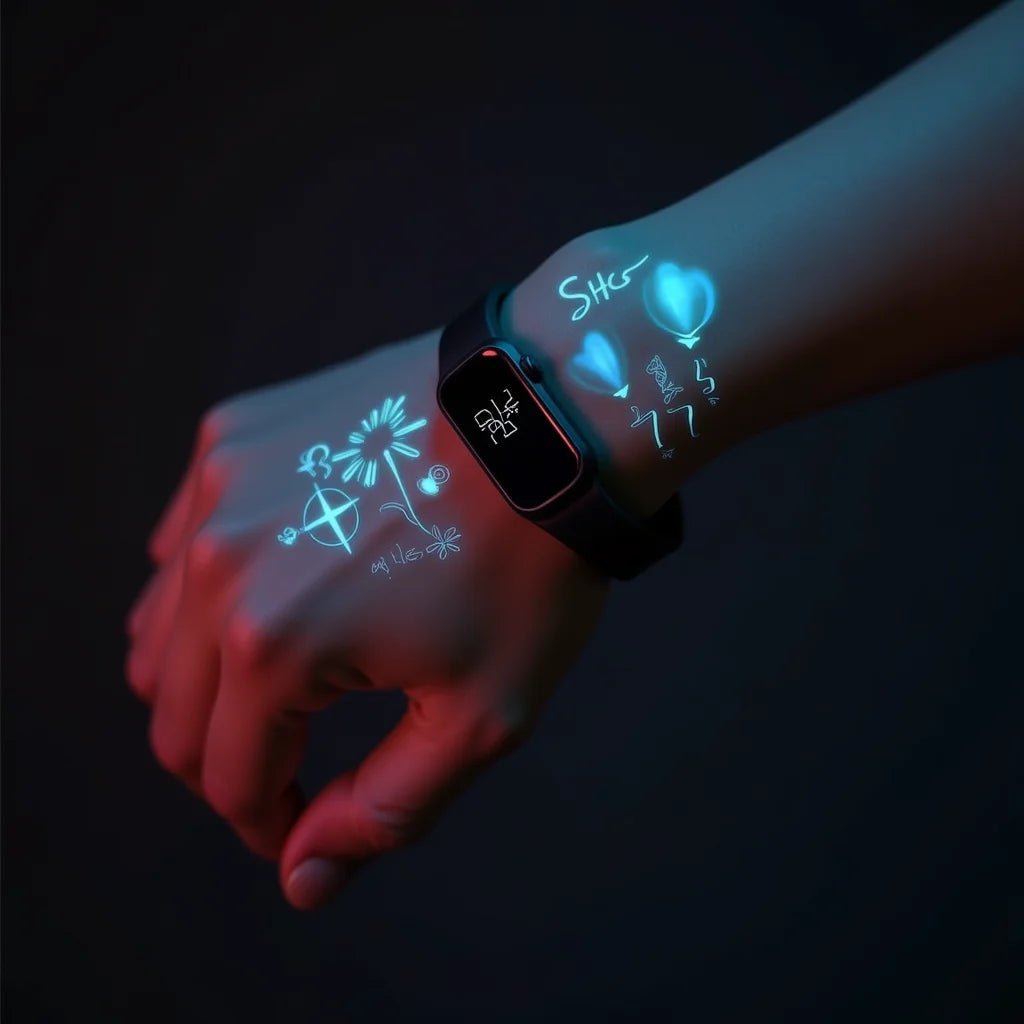 צמיד הקרנת תמונה שמספר אהבה וזיכרון על פרק היד בכל צעד - verde jewellry | ורדה תכשיטים