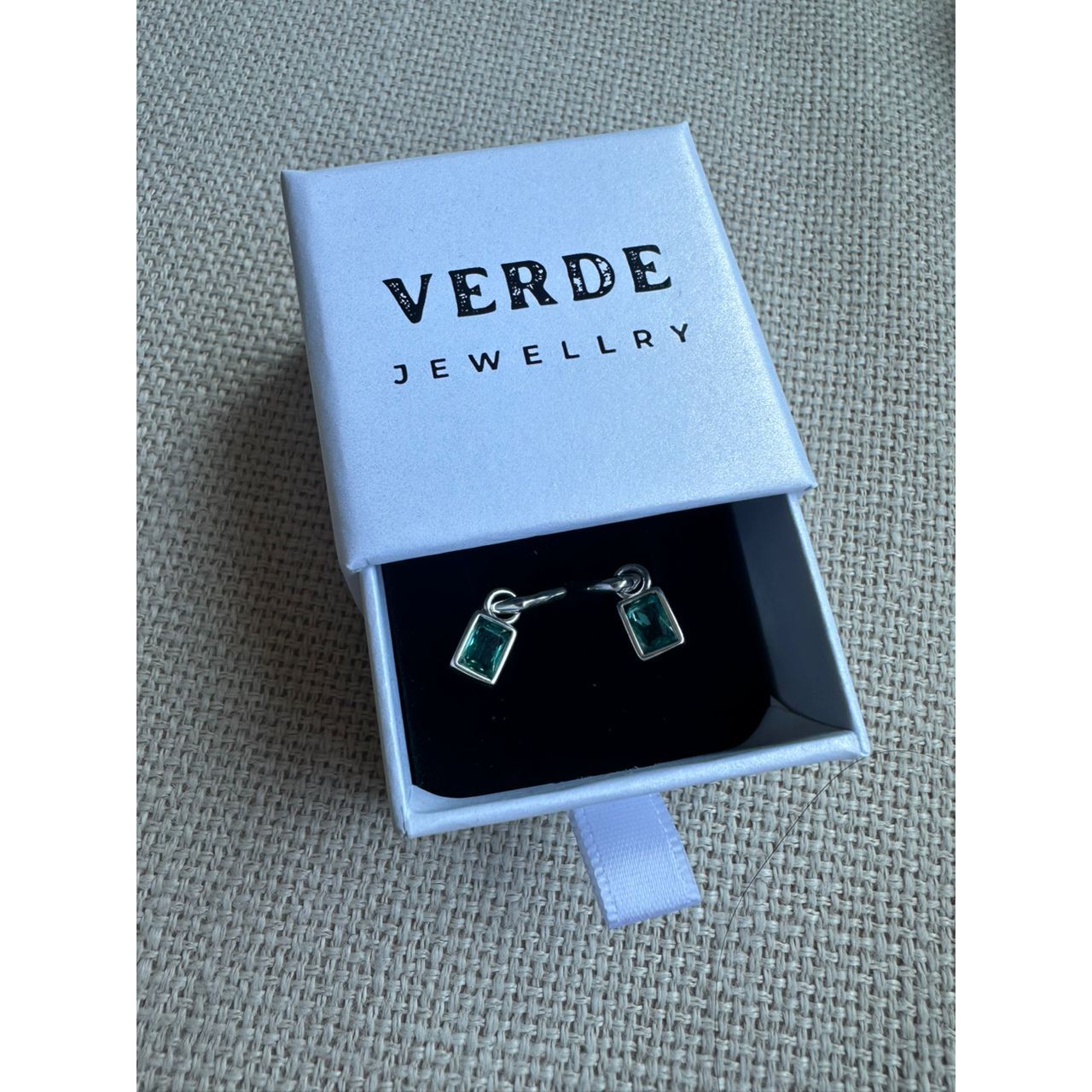 עגילי אלואיז כסף 925 - verde jewellry | ורדה תכשיטים