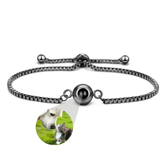 צמיד לאישה עם תמונה מוצפנת - כסף 925 - verde jewellry | ורדה תכשיטים
