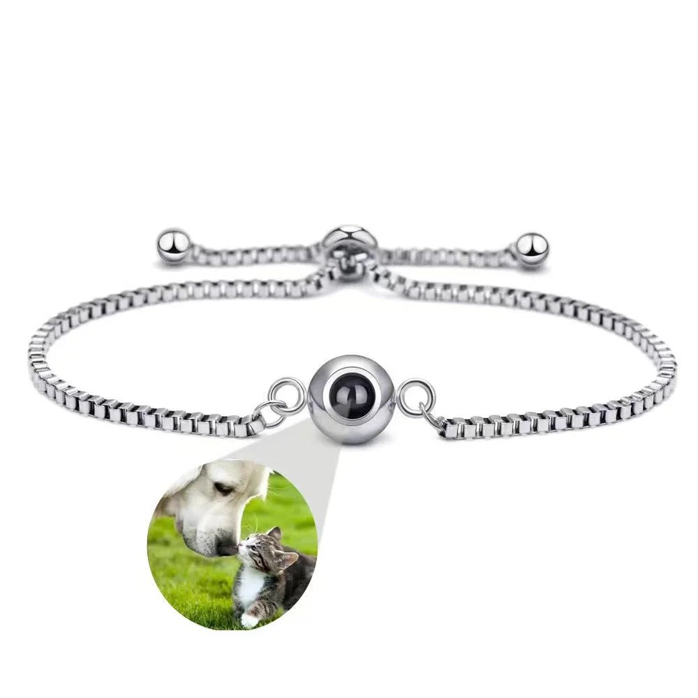 צמיד לאישה עם תמונה מוצפנת - כסף 925 - verde jewellry | ורדה תכשיטים