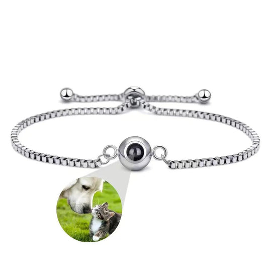 צמיד לאישה עם תמונה מוצפנת - כסף 925 - verde jewellry | ורדה תכשיטים
