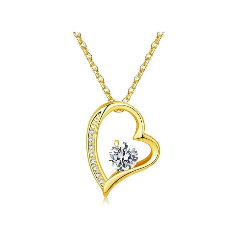 מתנה לאהבת חיי - שרשרת לב עם ברכה מרגשת - verde jewellry | ורדה תכשיטים