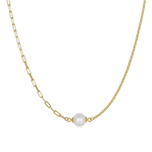 שרשרת ביאנקה כסף 925 בציפוי זהב - verde jewellry | ורדה תכשיטים