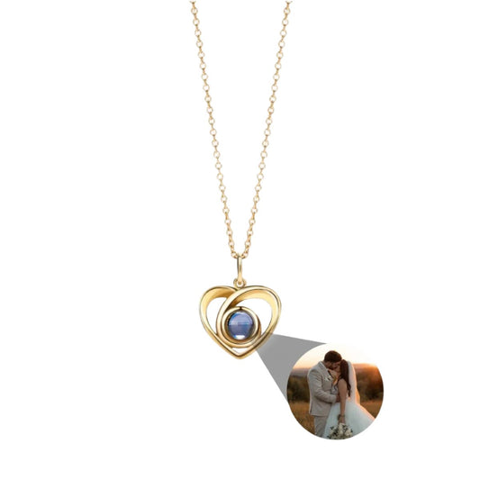 שרשרת לב קלאסית עם תמונה מוצפנת - verde jewellry | ורדה תכשיטים